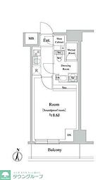 ＴＲＡＣＫ両国 9階1LDKの間取り