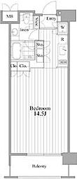 willDo清澄 2階1Kの間取り