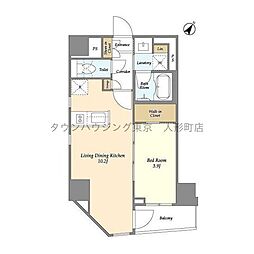 ＲＥＳｉＡ日本橋小伝馬町 5階1LDKの間取り