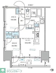 パークアクシス西大島コンフォートスクエア 1414 14階2LDKの間取り