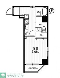 ブランセ森下 5階1Kの間取り