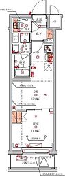 ハーモニーレジデンス東京八広ザ・スプレッド 4階1DKの間取り