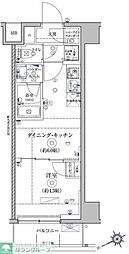 RELUXIA亀戸 7階1DKの間取り