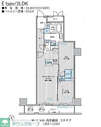 栖-すみか-浅草蔵前 10階2LDKの間取り