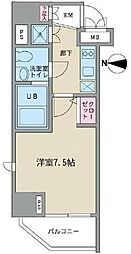 プレスタイル入谷2 10階1Kの間取り