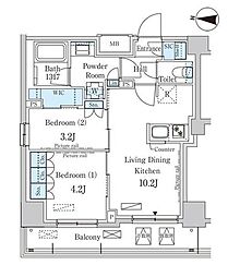 間取図画像 2LDK