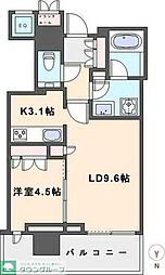 ザ・パークハウス晴海タワーズティアロレジデンス 1LDKの間取図画像