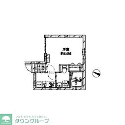 B.E.GRAND清澄白河 1Kの間取図画像