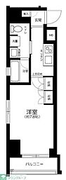 アクサス銀座アジールコート 1Kの間取図画像