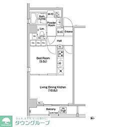 COMFORIA錦糸町 1LDKの間取図画像