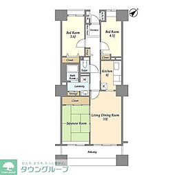 晴海アーバンプラザ 3LDKの間取図画像