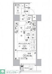 セジョリ東陽町 1DKの間取図画像