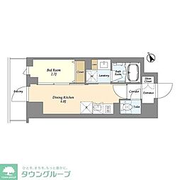墨田区八広1丁目マンション 1DKの間取図画像