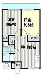 ジャコワ東日本橋 2DKの間取図画像