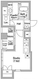 コンフォリア銀座EAST ワンルームの間取図画像