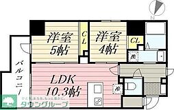 GRANPASEO根岸 2LDKの間取図画像