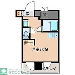 サンクレストビル ワンルームの間取図画像