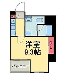 REGALIZ清澄白河ブロッサム 1Kの間取図画像