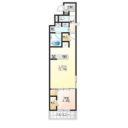 D-residence安立 3階1LDKの間取り