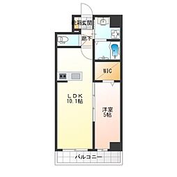 グランパシフィック花園innovatioｎ 8階1LDKの間取り