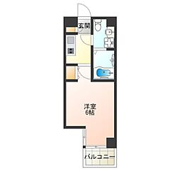 ティアラコートWEST 1Kの間取図画像
