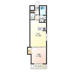 GrandPacific花園町 1LDKの間取図画像