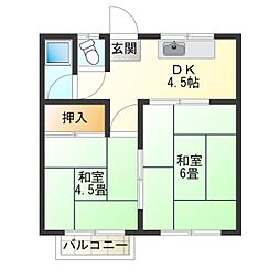 三本文化 2Kの間取図画像