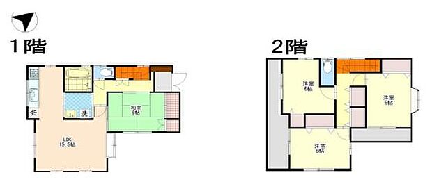 越谷市大字弥十郎　中古戸建(4LDK)の間取り