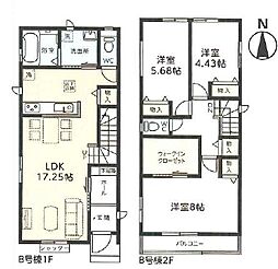 春日部市本田町 B号棟/全3棟 新築戸建
