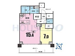 ベイシティタワーズ神戸WEST 1LDKの間取図画像