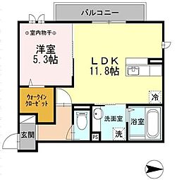 間取図画像 1LDK