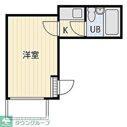 セドルハイム桜台C 1Kの間取図画像