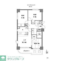 コリーヌアンソレイエ 3LDKの間取図画像