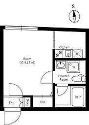 Ludens練馬2 ワンルームの間取図画像