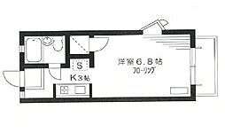 パークサイドハイツ 1Kの間取図画像