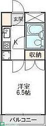 ヴェルドミール 1Kの間取図画像