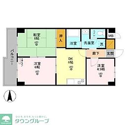 フローレンスMORITA 3DKの間取図画像