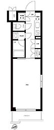 ルーブル富士見台 1Kの間取図画像