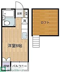 ノース・パラシオン ワンルームの間取図画像