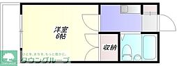 グリーンハイツ 1Kの間取図画像