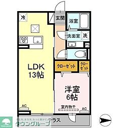 セジュール春日町3 1LDKの間取図画像