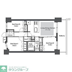 コンフォリア成増グリーンサイド 3LDKの間取図画像
