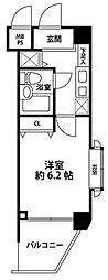 ダイヤモンドスクエア桜台1 1Kの間取図画像