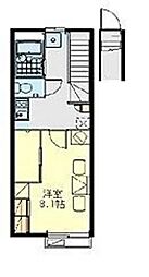 レオパレスジョーヌ 1Kの間取図画像