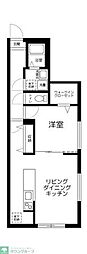 Kakurega桜台 1LDKの間取図画像