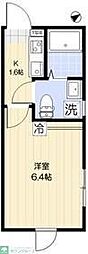 西東京市下保谷2丁目アパート 1Kの間取図画像
