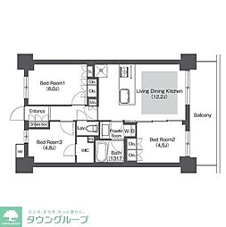 コンフォリア成増グリーンサイド 3LDKの間取図画像
