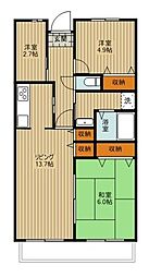 間取図画像 2LDK