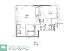 ソルナクレイシア大泉学園 1階1DKの間取り
