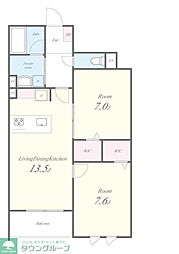 Stadt Nerima-kasugacho 1階2LDKの間取り